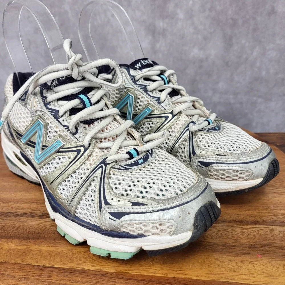 New Balance 759‎ Running Shoes Womens 6 B Silver Blue Sneakers Trainers WR759BN